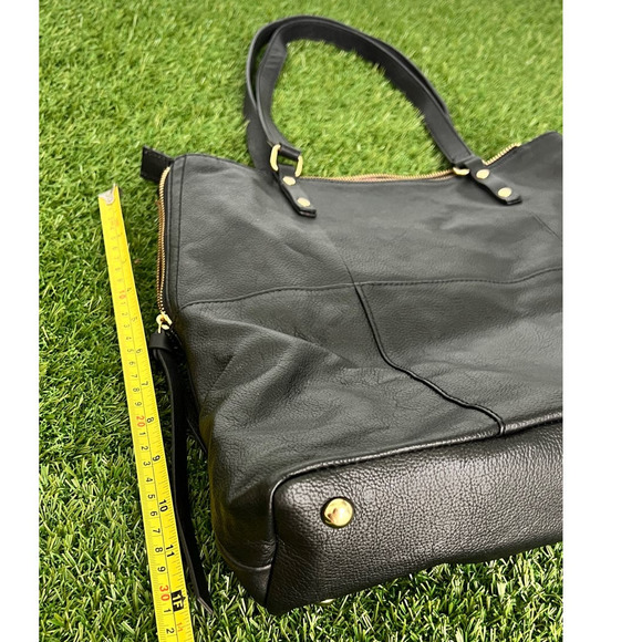 Kooba Everetti Black Leather Fringed Tote Satchel Bag - Perfect Condition - Picture 13 of 17